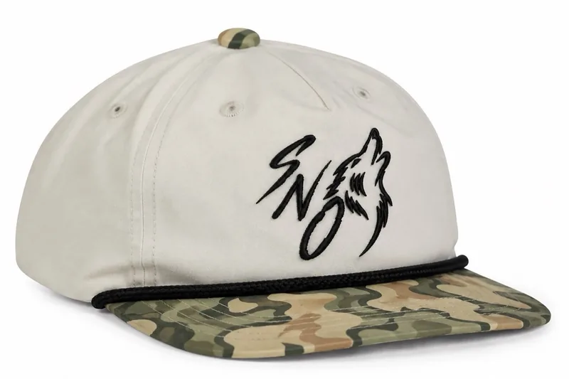Field Rope Cap in Bone / Camo